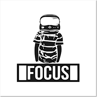 FOCUS Logo Black Posters and Art